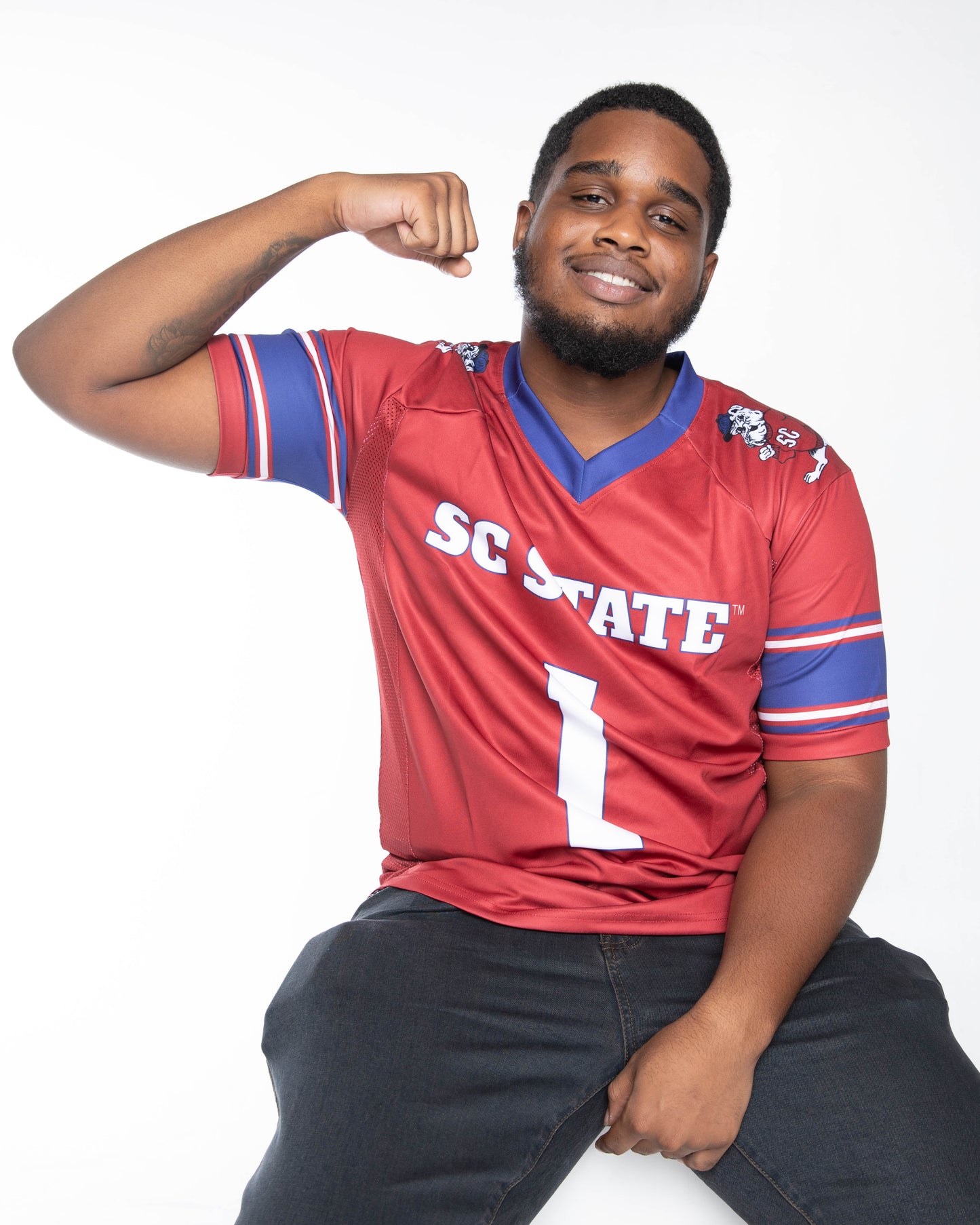 SOUTH CAROLINA STATE UNIVERSITY REPLICA FOOTBALL JERSEY