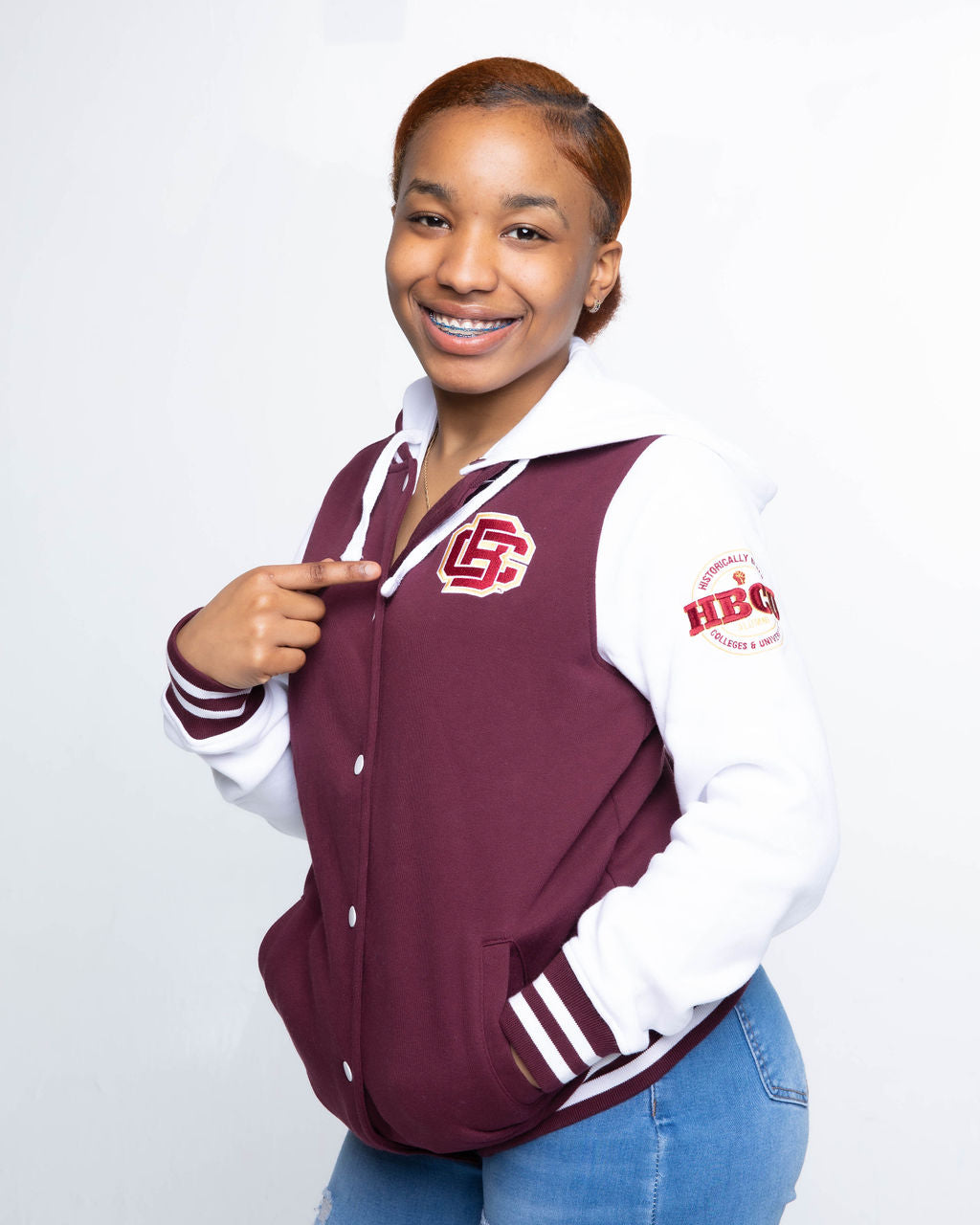 Bethune Cookman University Ladies L-Style Varsity Jacket