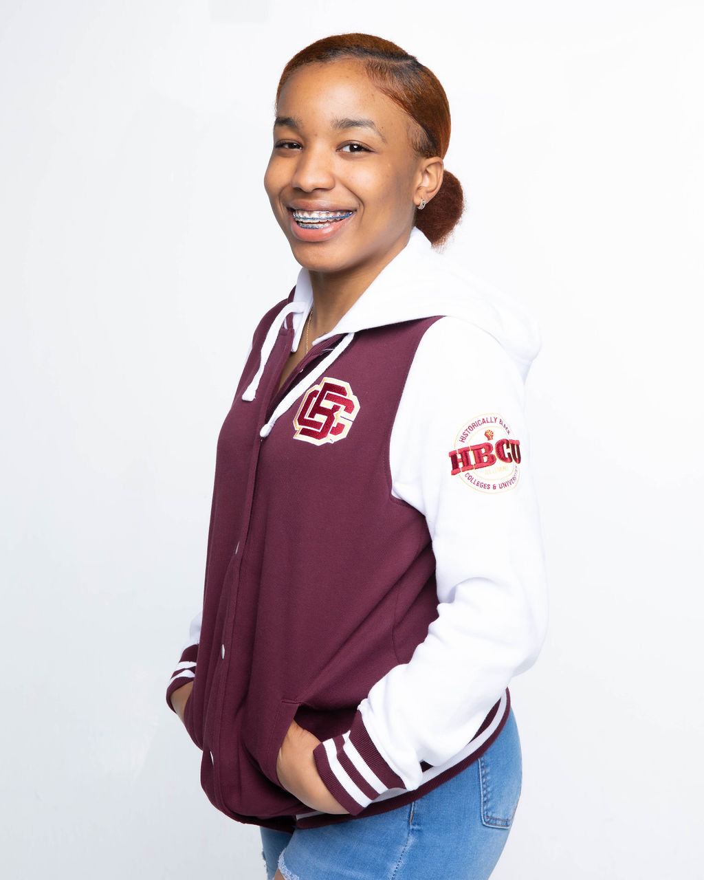 Bethune Cookman University Ladies L-Style Varsity Jacket