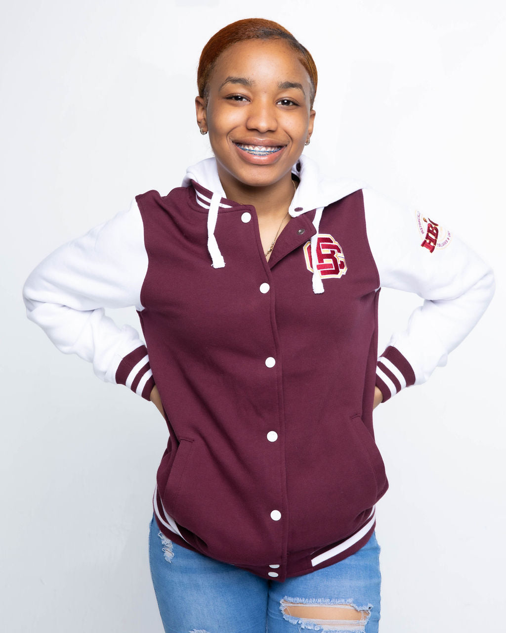 Bethune Cookman University Ladies L-Style Varsity Jacket