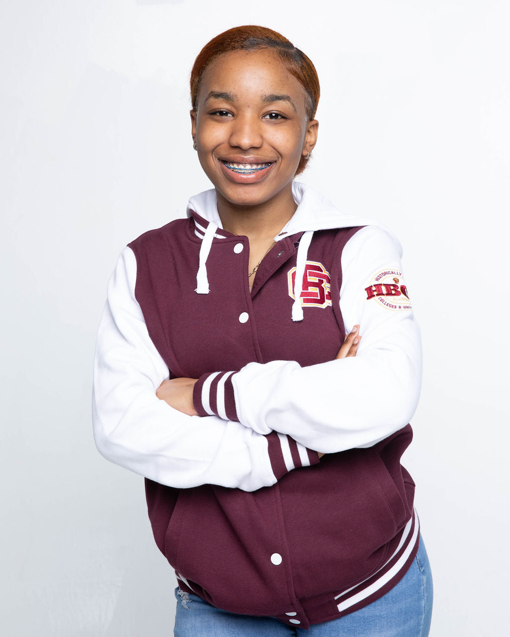 Bethune Cookman University Ladies L-Style Varsity Jacket