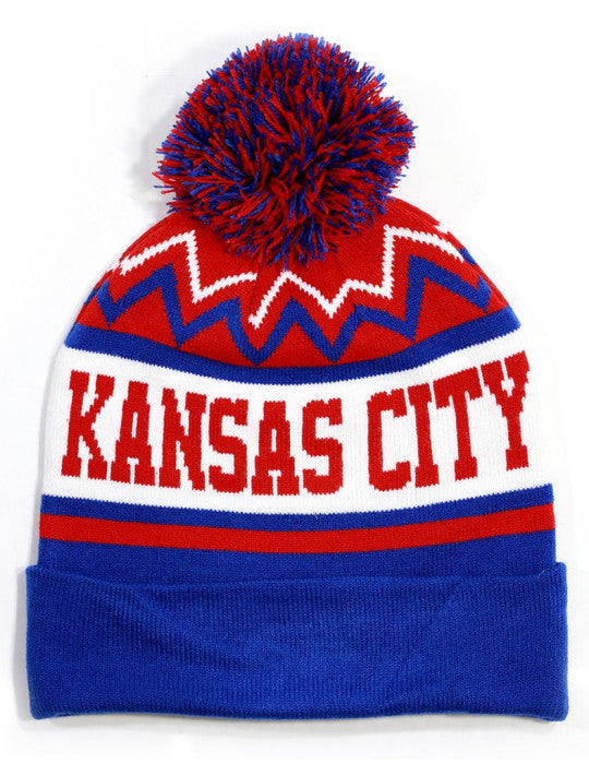 KANSAS CITY MONARCHS BEANIE-ROY/RED