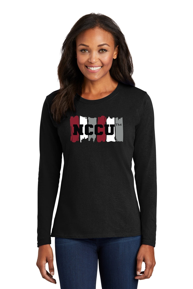 North Carolina Central University Ladies Comfort Tee (Long Sleeve)