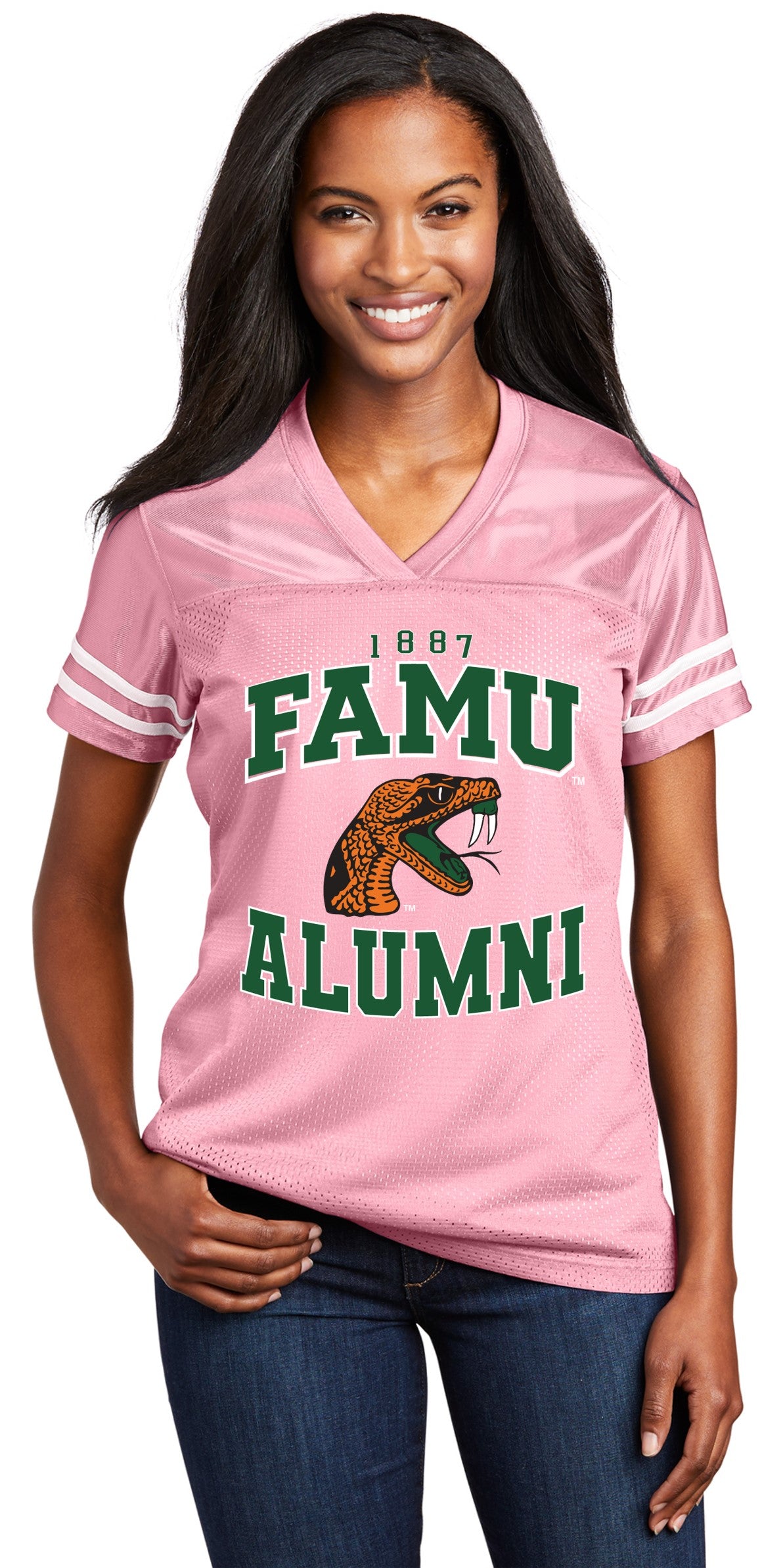 FAMU PINK ALUMNI FOOTBALL JERSEY