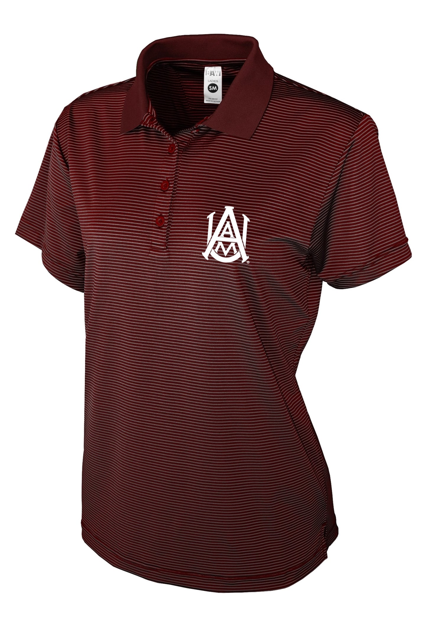 Alabama A&M University Deluxe Mini-Striped Women's Performance Polo