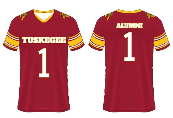 TUSKEGEE UNIVERSITY REPLICA FOOTBALL JERSEY