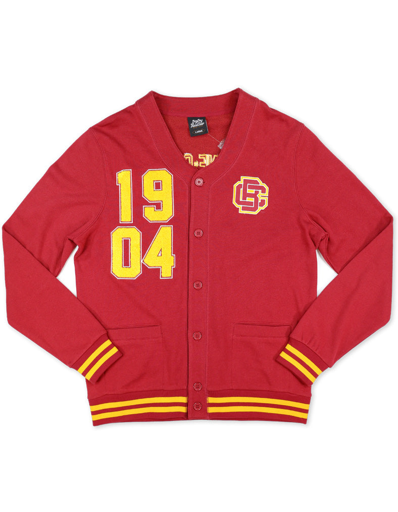 BETHUNE COOKMAN MEN'S CHENILLE YEAR CARDIGAN