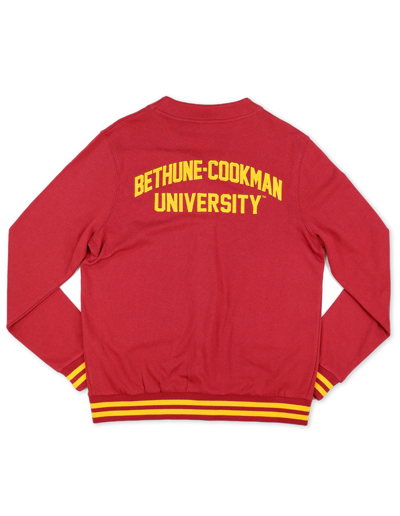 BETHUNE COOKMAN MEN'S CHENILLE YEAR CARDIGAN
