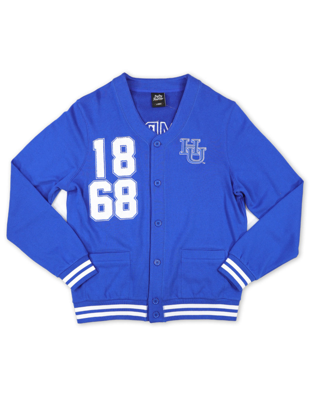 HAMPTON UNIVERSITY MEN'S CHENILLE YEAR CARDIGAN