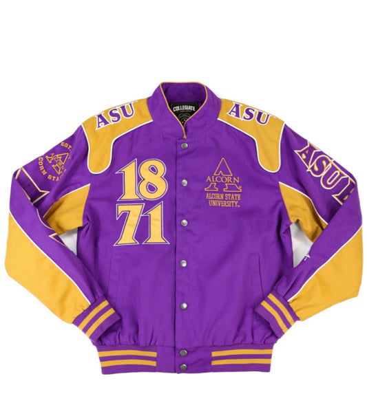 ALCORN STATE RACING TWILL JACKET