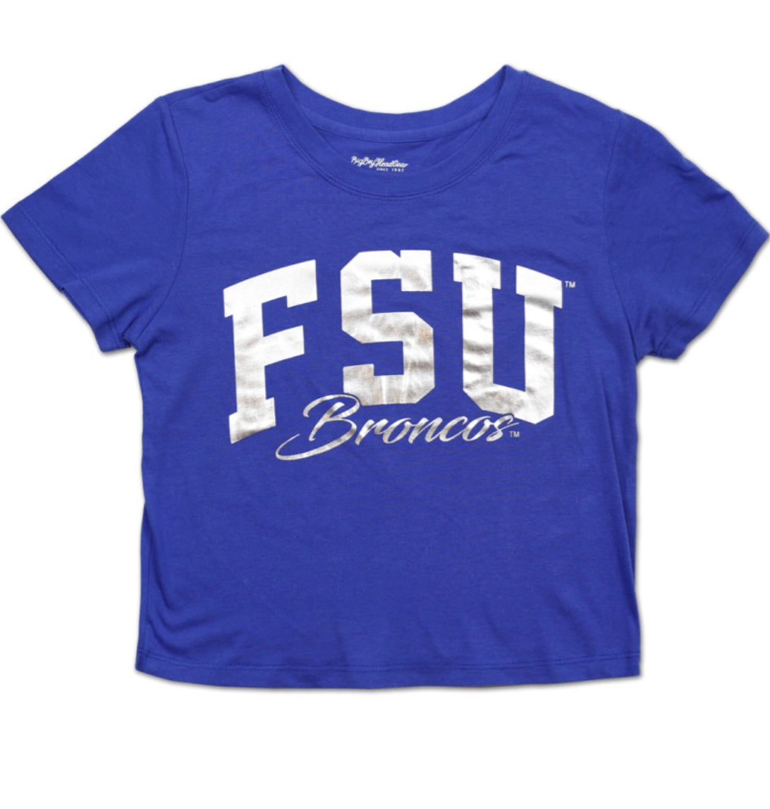 FAYETTEVILLE STATE CROPPED TEE