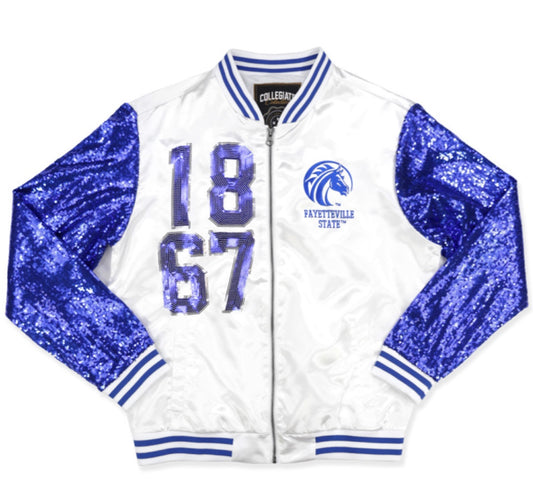 FAYETTEVILLE STATE SATIN JACKET
