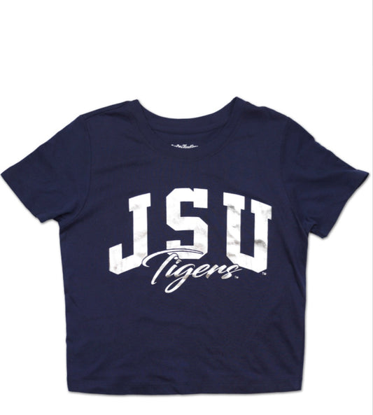 JACKSON STATE CROPPED TEE