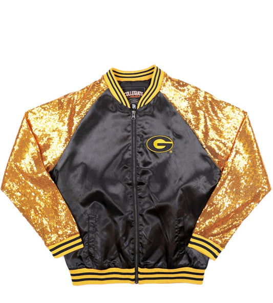 GRAMBLING STATE SEQUINS SATIN JACKET