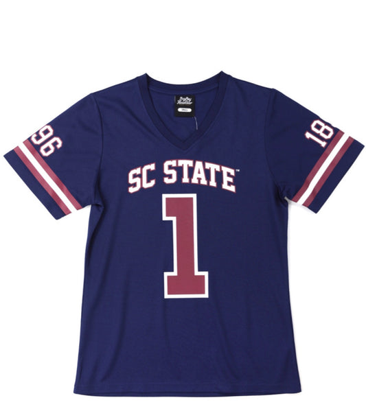 WOMEN'S SOUTH CAROLINA STATE FOOTBALL JERSEY TEE