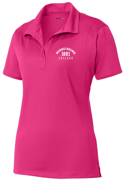 Morris Brown College October Pink Polo (Breast Cancer Awareness Month - Pink Out)