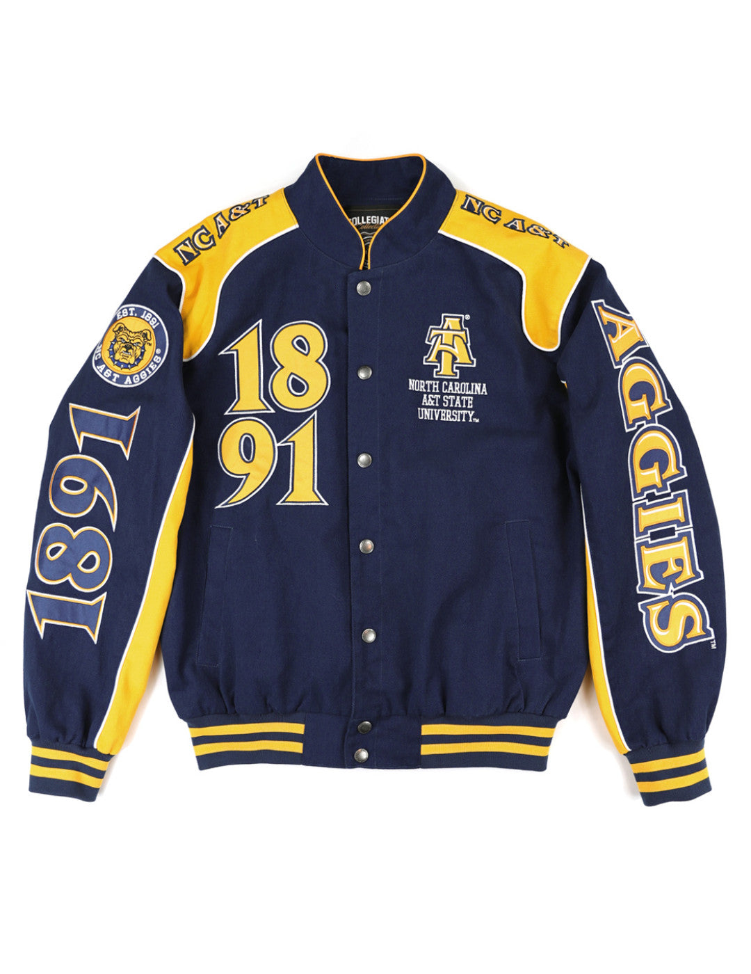 NORTH CAROLINA A&T STATE RACING TWILL JACKET